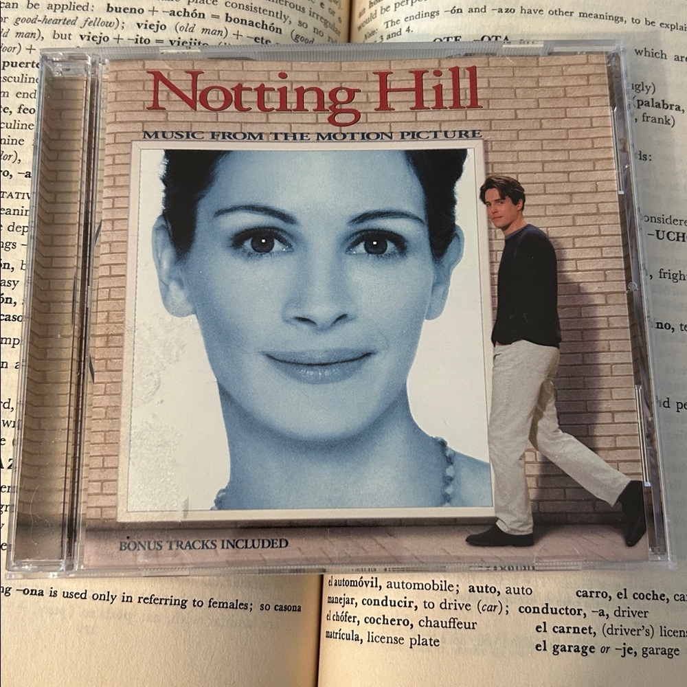 Notting Hill soundtrack CD romantic vibes, features major hits